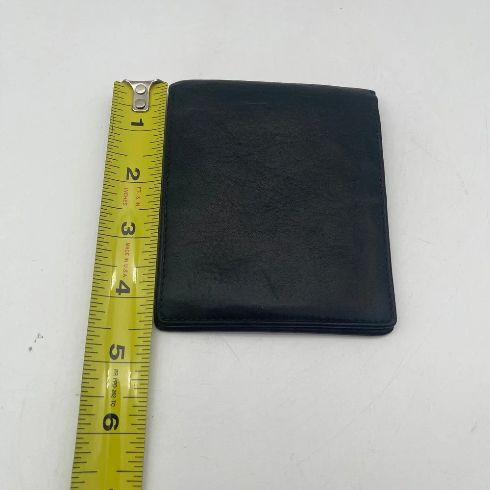 Osgoode Marley Mens Black Leather RFID Bifold Wallet with ID Window